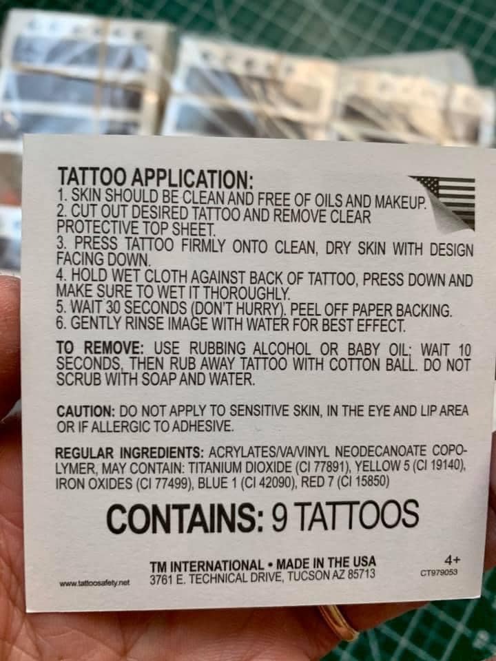 Cara Dune Temp Tattoos
