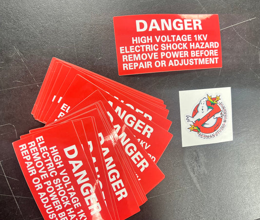 GB DANGER Decal for Proton pack MoBo