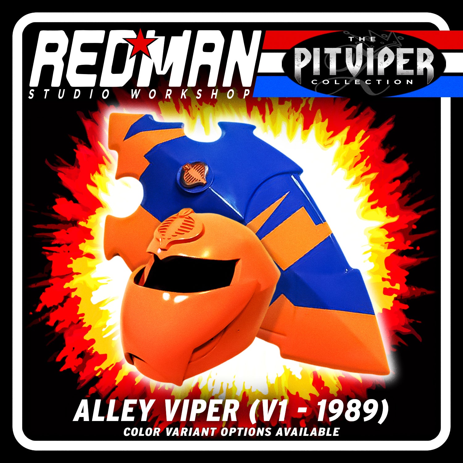 PV Alley Viper V1 Helmet & Shield – Redman Studio Workshop